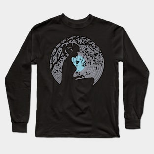 Music Girl and Forest Silence Vinyl Long Sleeve T-Shirt